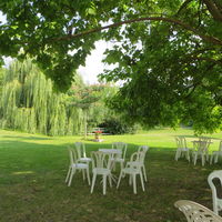Parc ombragée pour vin d'honneur