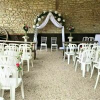 Cérémonie de mariage sous le préau