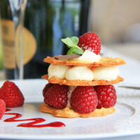 Dessert pour un menu à table