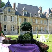 Cockctail en façade du château du taillis