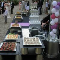 Cocktail en façade du château