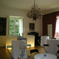 Cocktail dans le salon rouge