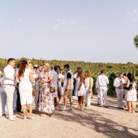 Cocktail avec vue sur les vignes à perte de vue