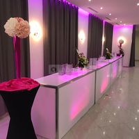 Buffet cocktail d'accueil ou buffet de dessert en led