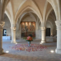 Mise en scène dans les cuisines des moines