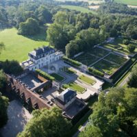 Vue aérienne du Domaine du Château d'Aunoy
