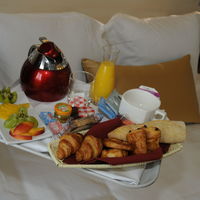 Plateau petit déjeuner en chambre