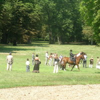 Parc devant château