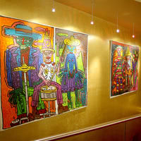 Une galerie d'oeuvres d'art intégrée