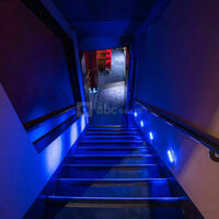 Descente dans la salle de projection