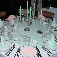 Presentation de table vert pastel