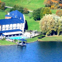 L'hôtel du golf de l'ailette vu du ciel