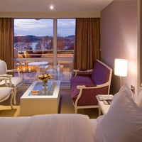 Chambre vue lac de l'hotel du roi arthur