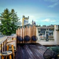 Boutique Hôtel Entraigues - Terrasse Panoramique avec vue sur la cathédrale Saint-Théodorit d'Uzès