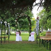 Cérémonie laïque sous les cèdres
