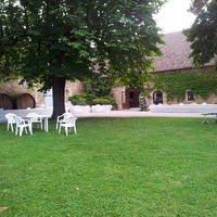 La cour d'honneur pour le cocktail