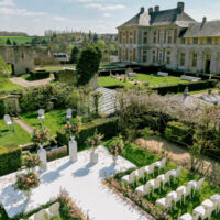 Roseraie et château Renaissance