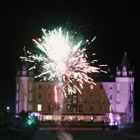 Feu artifice sur la chateau
