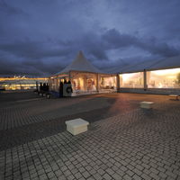 Les terrasses du Centre International de Deauville