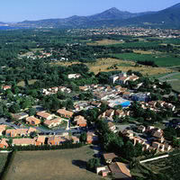 Vue aérienne du complexe