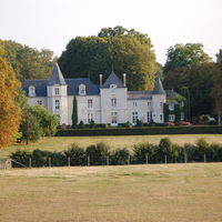 Vue sur le château depuis la ferme