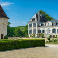 La tour du quinzième siècle au Domaine de Montplaisir