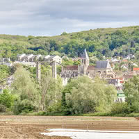 En bord de campagne, vue sur triel sur seine