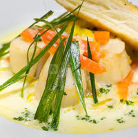 Noix de st-jacques au champagne