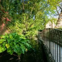 La route du parc longeant la rivière