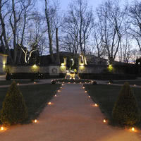 Jardin a la francaise de nuit