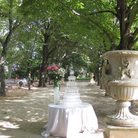 Grande allee d'arrivee des invites