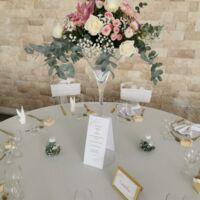 Centre de table vase martini