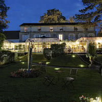 Le restaurant vu du parc