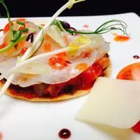 Carpaccio de Bar en Croustillance