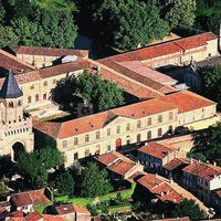 Vue aérienne abbaye ecole