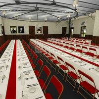 Les écuries, tables "banquet"