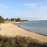 La plage à pied