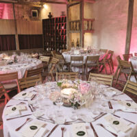 Repas de mariage dans le théâtre