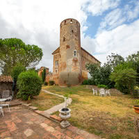Le château vu de la maisonnette du parc