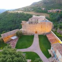 Château de Dio à la tombée de la nuit