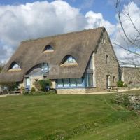 Vue générale de la chaumière coté hébergement