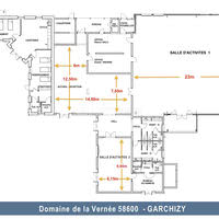 PLAN ET DIMENSIONS DES SALLES