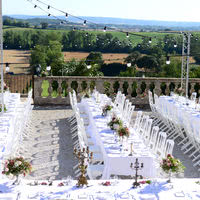 Repas face à la magnifique vue