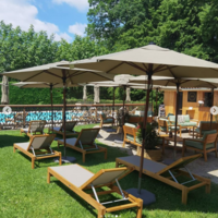 Plage lounge chateau des ayes