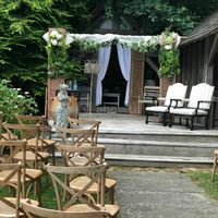 Mariage au fond du jardin