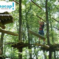 Défiez votre équilibre dans nos parcours en hauteur dans les arbres. accessible dès 7 ans.