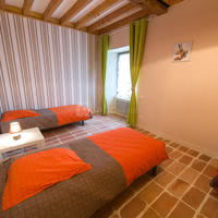 Chambre lits simples gite 10 pers.