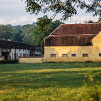 Vue de la cour de ferme
