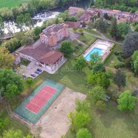 Vue aérienne du site