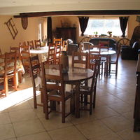 Salle à manger du moulin piongo gite séminaire